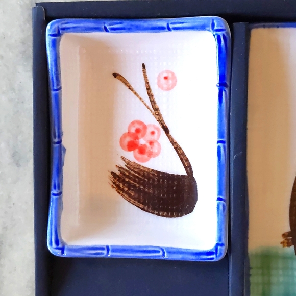 New with original box. Kafuh Japan Dinnerware 3pcs set with hand painted design. - Picture 3 of 4